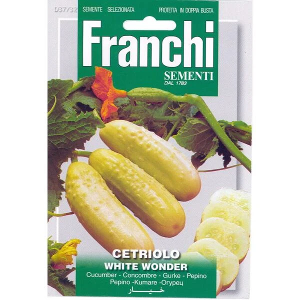 Cetriolo White Wonder - Komkommer Wit 1 Cetriolo White Wonder - Komkommer Wit