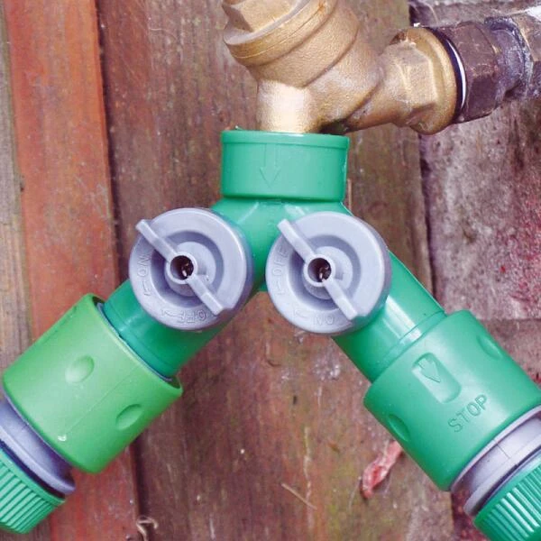 Dubbele Tuinslang Connector 2 Dubbele Tuinslang Connector - Afbeelding 2