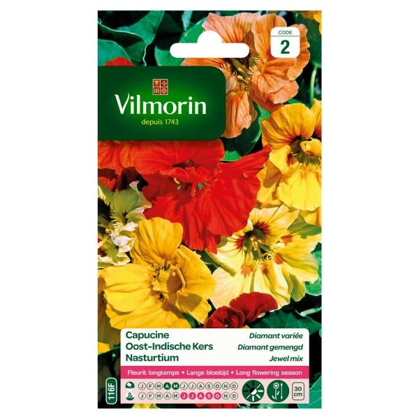 Oost-Indische Kers Diamant Gemengd 1 Oost-Indische Kers Diamant Gemengd