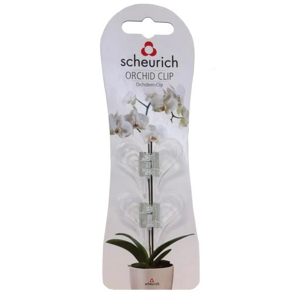Orchideeenclips Transparant - Set Van 2 Stuks 1 Orchideeenclips Transparant - Set Van 2 Stuks