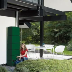 Regenton Muurmodel SLIM 650 Liter + Kraan - Groen -Cramer Verkoop regenton muurmodel slim 650l groen kr 1603727192 600