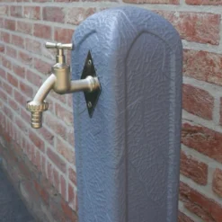 Waterzuil Met Kraan En Aansluiting - Grijs -Cramer Verkoop tuinpaal met waterkraan 1498043234 1 600